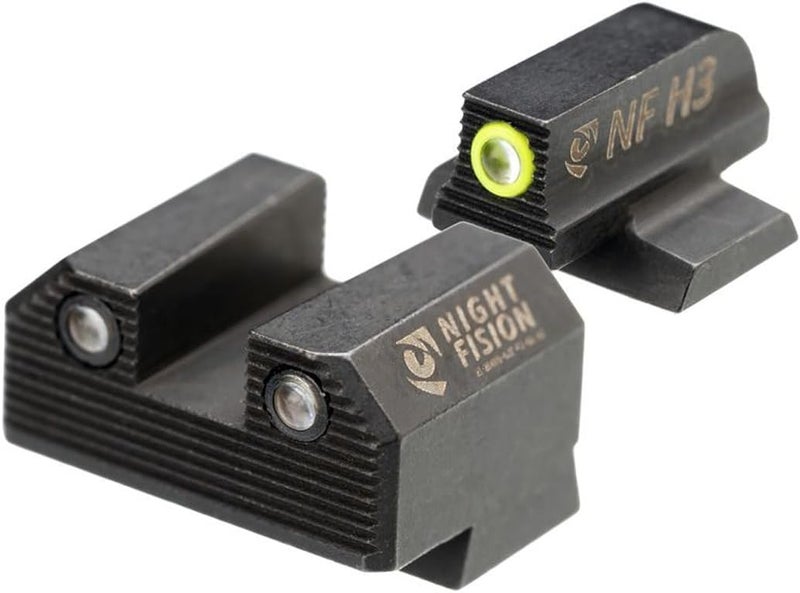 Night Fision مجموعة رؤية ليلية خفية جاهزة للبصريات لبنادق كانيك ميت SF و TP9 - حلقة أمامية صفراء - Image 1